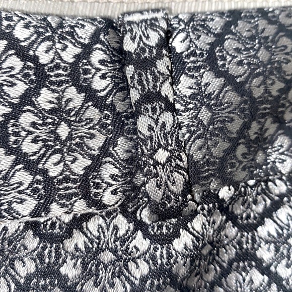 BANANA REPUBLIC BLACK/SILVER CAMDEN PANT COTTON/POLYESTER/SPANDEX SZ 2 - Picture 6 of 14